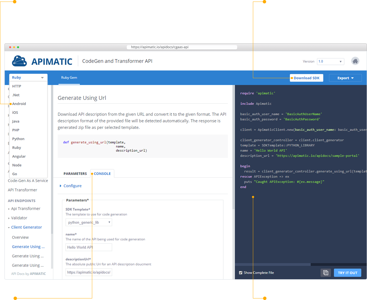 APIMATIC - Developer Experience Portal
